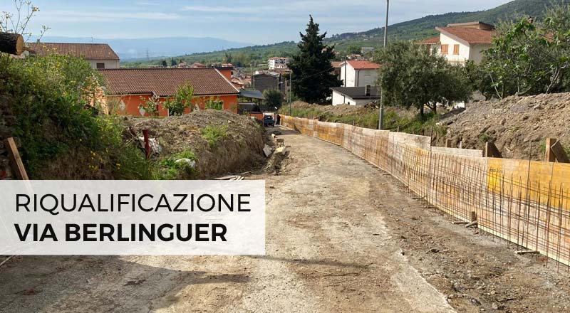 Riqualificazione via Berlinguer: avviati i lavori finanziati con fondi della Regione Calabria